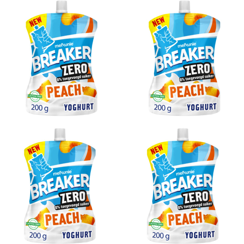 Melkunie Breaker zero perzik 4-pack