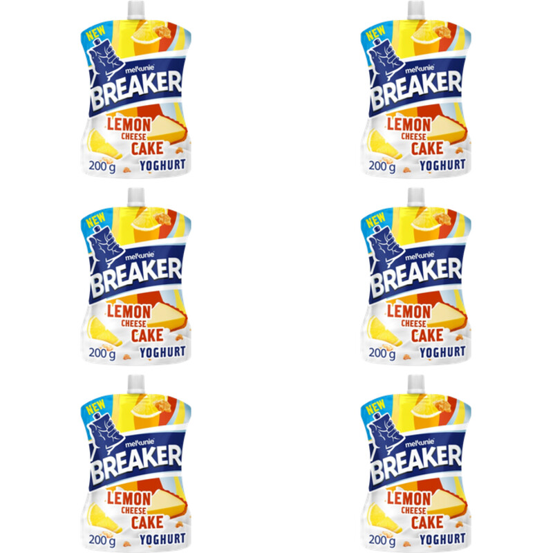 Melkunie Breaker lemon cheesecake yoghurt 6-pack