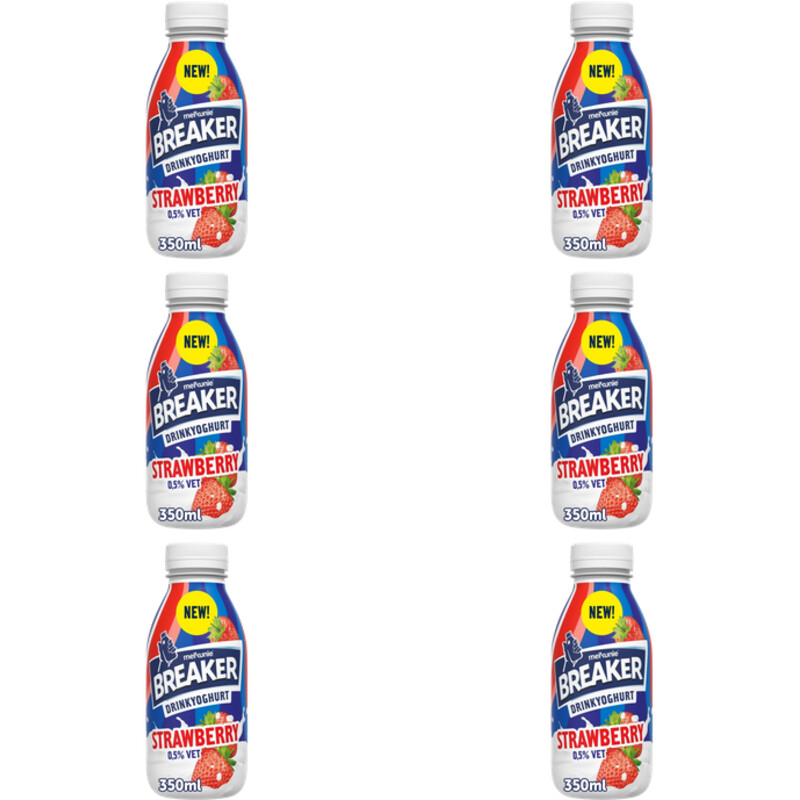 Melkunie Breaker drinkyoghurt strawberry 6-pack