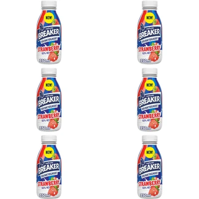 Melkunie Breaker drinkyoghurt strawberry 6-pack