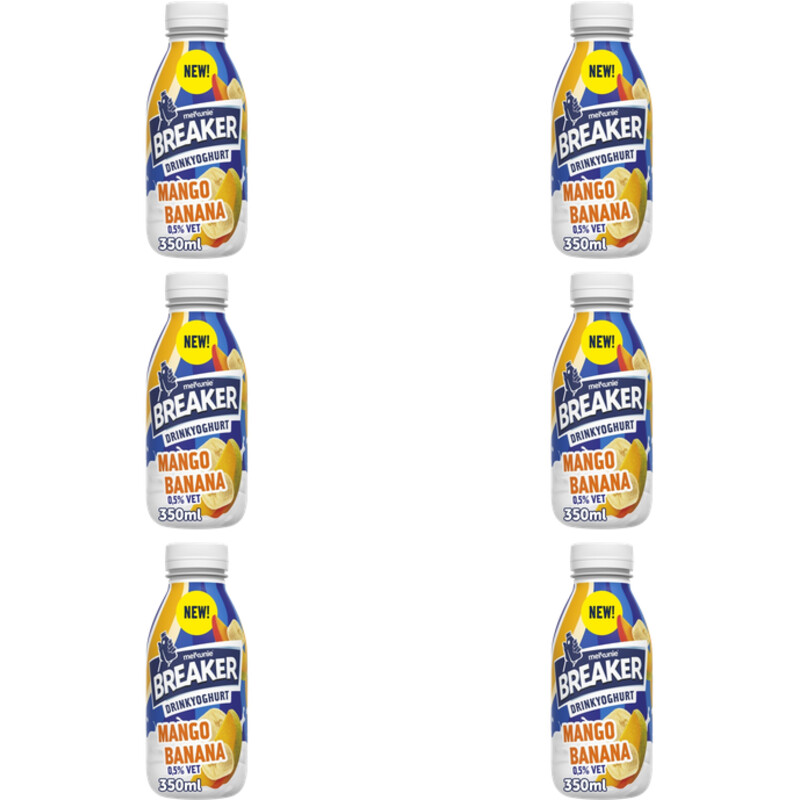 Melkunie Breaker drinkyoghurt mango banana 6-pack