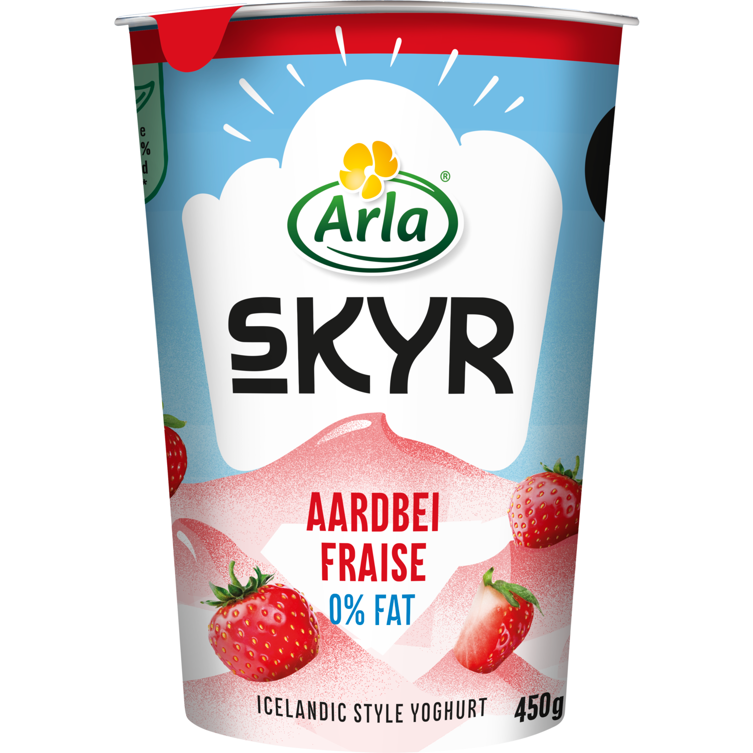 Arla Skyr aardbei yoghurt 0% vet