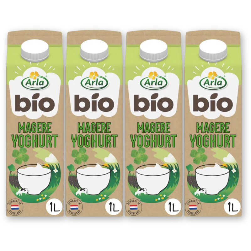 Arla Biologisch magere yoghurt 4-pack