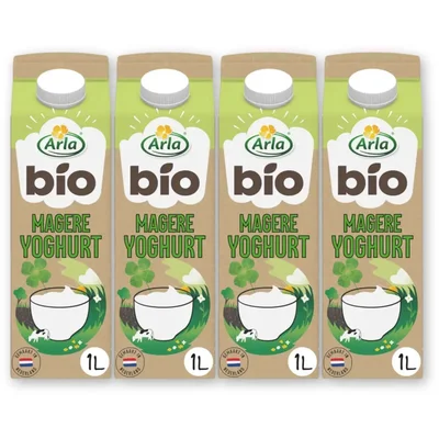 Arla Biologisch magere yoghurt 4-pack