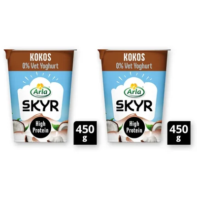 Arla Skyr kokos yoghurt 0% vet 2-pack