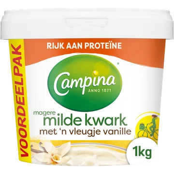 Campina Magere milde kwark vanille voordeelpak