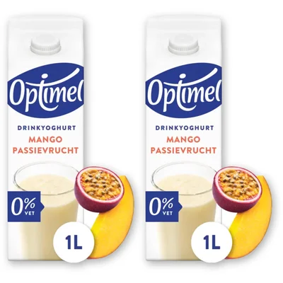Optimel Drinkyoghurt mango passievrucht 2-pack