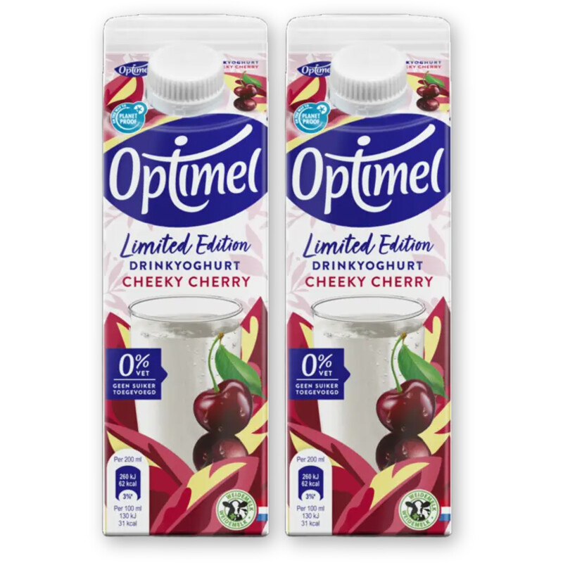 Optimel Drinkyoghurt limited edition 2-pack