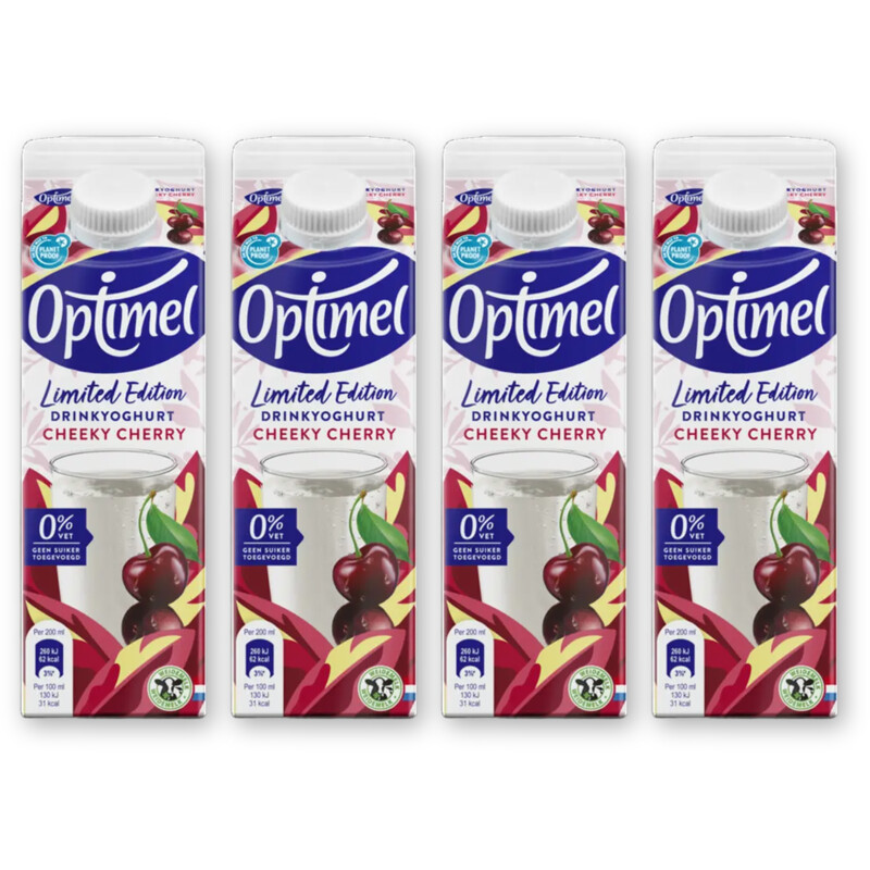 Optimel Drinkyoghurt limited edition 4-pack