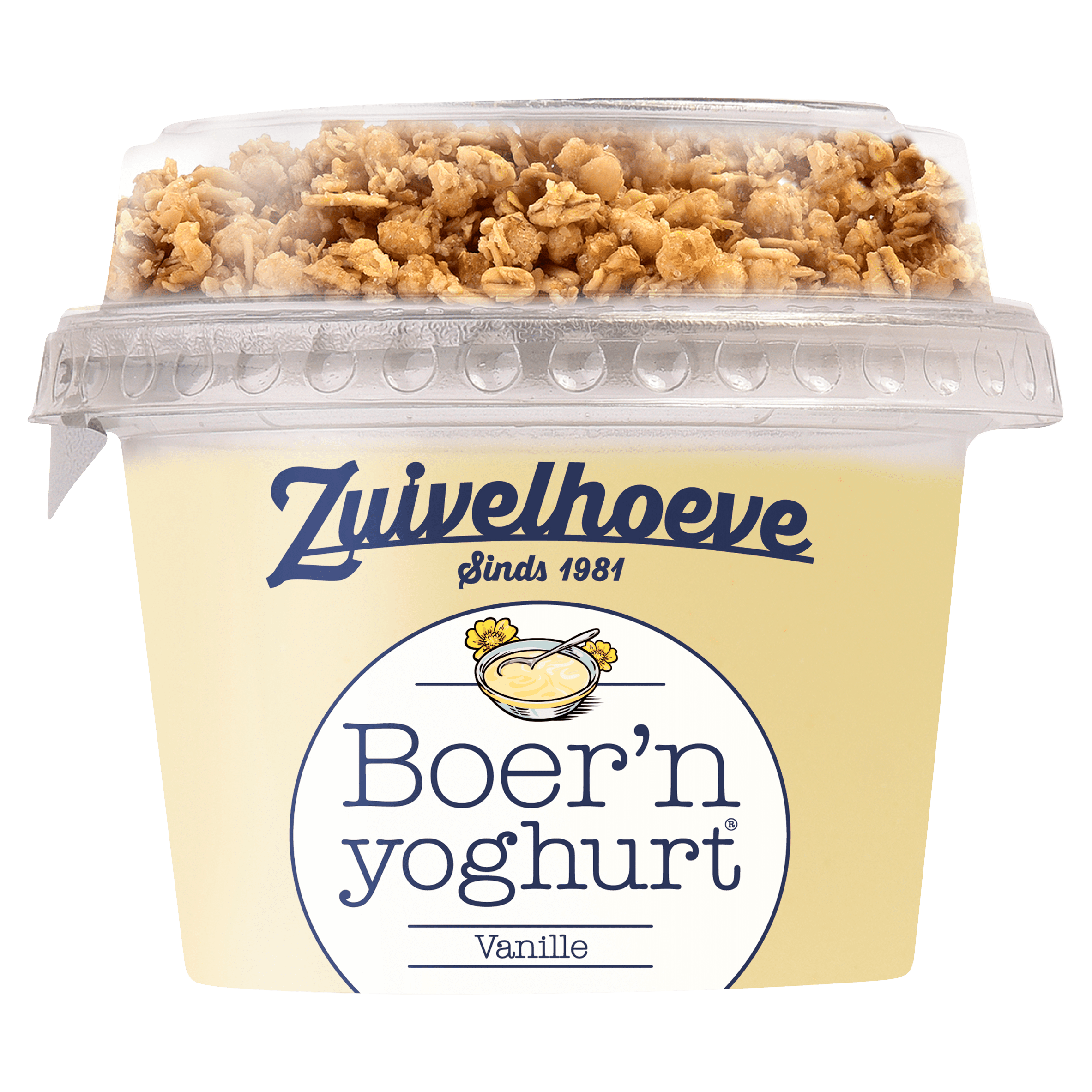 Zuivelhoeve Boer'n yoghurt vanille & muesli