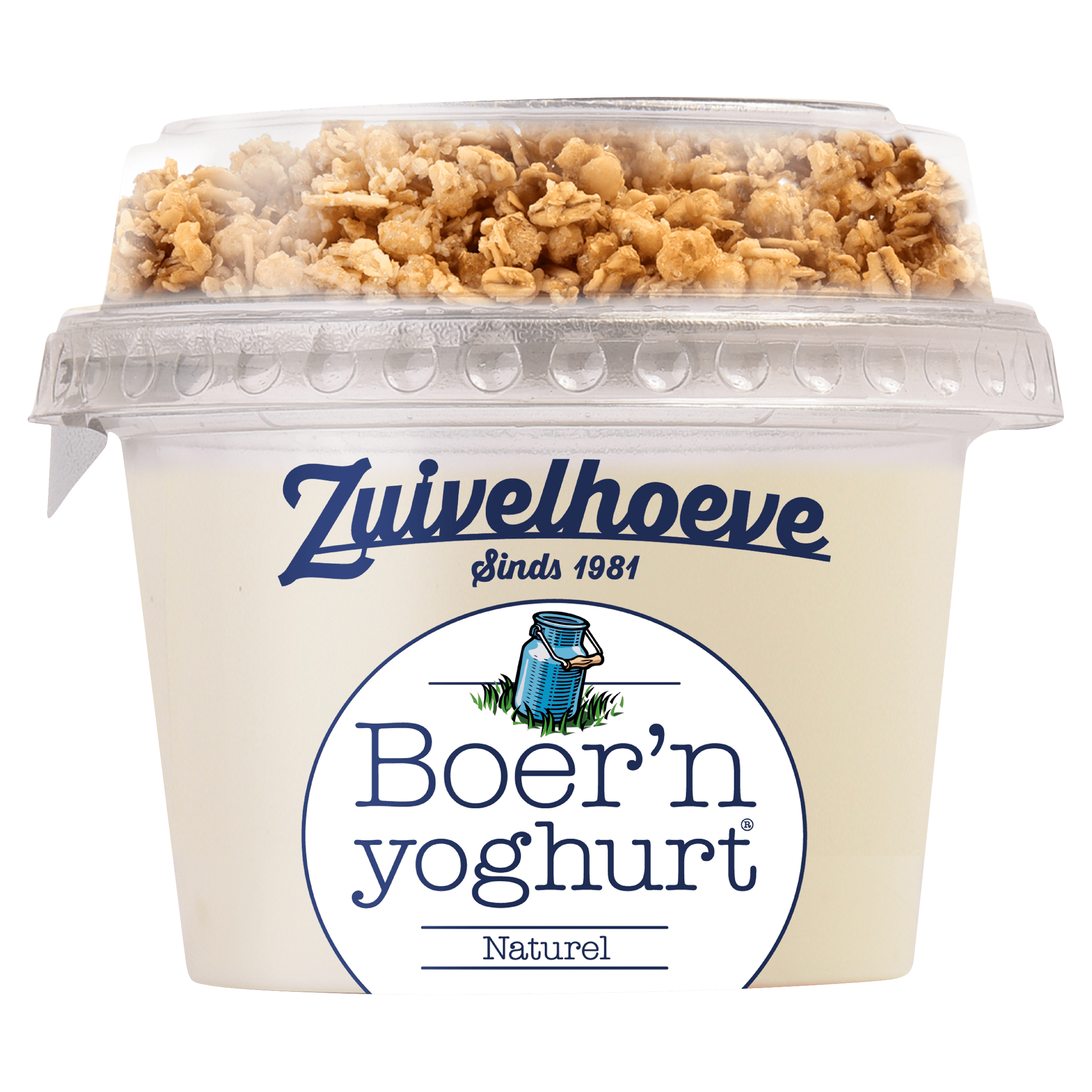 Zuivelhoeve Boer'n yoghurt naturel & muesli