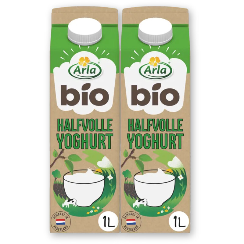 Arla Biologisch halfvolle yoghurt 2-pack