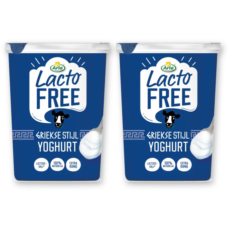 Arla Lactofree Griekse stijl yoghurt 2-pack