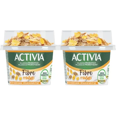 Activia Mix & go granen 2-pack