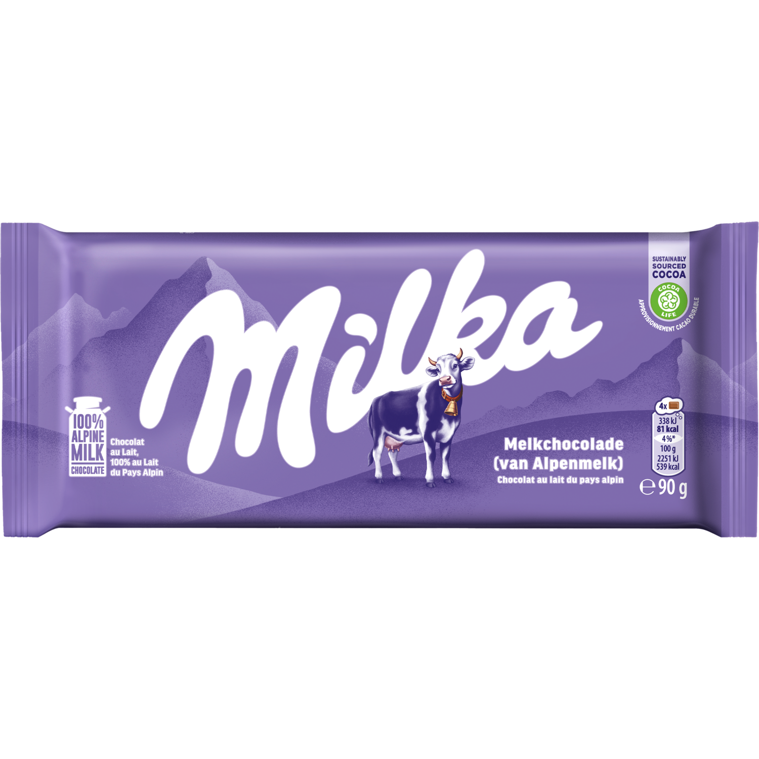 Milka Chocoladereep alpenmelk