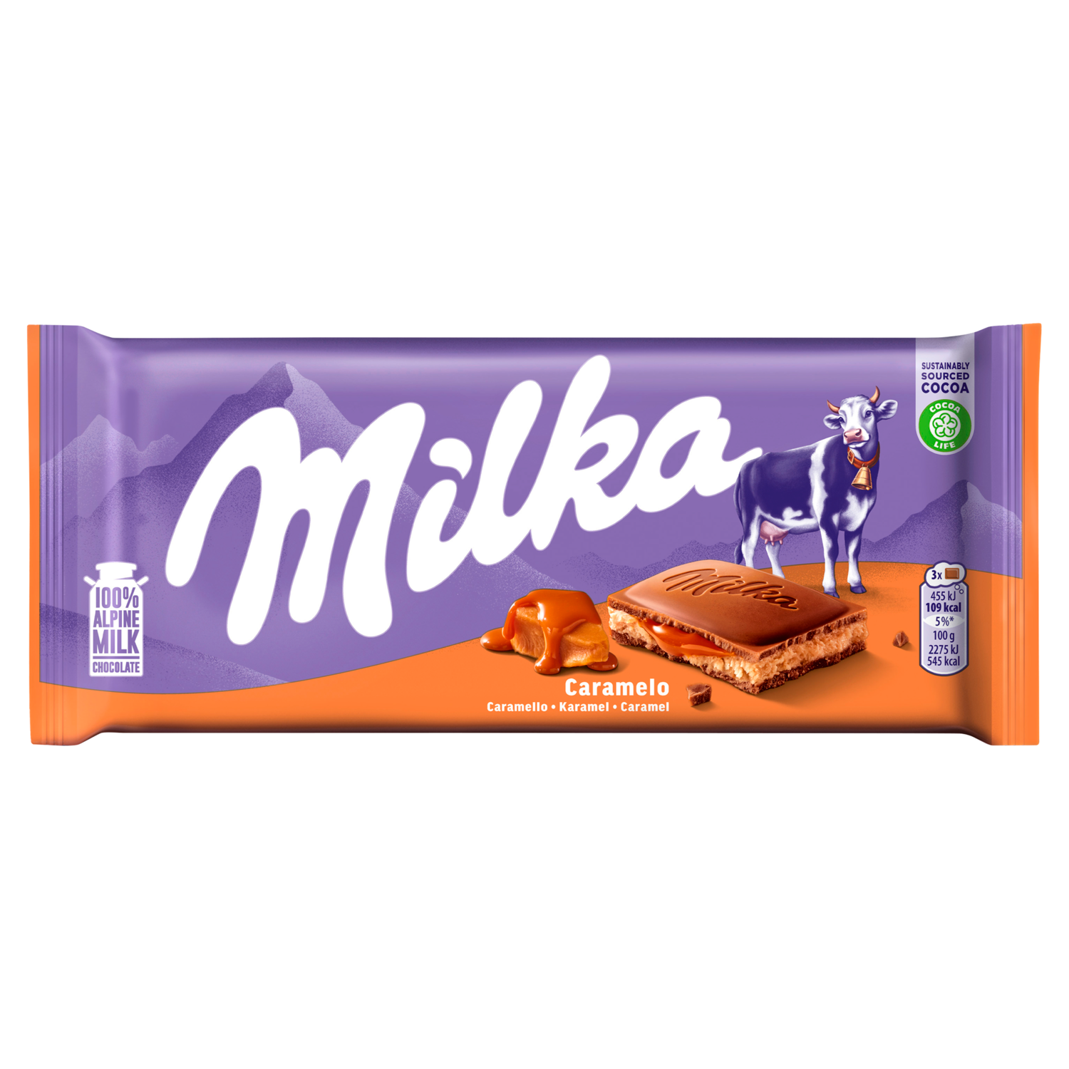 Milka Chocoladereep karamel