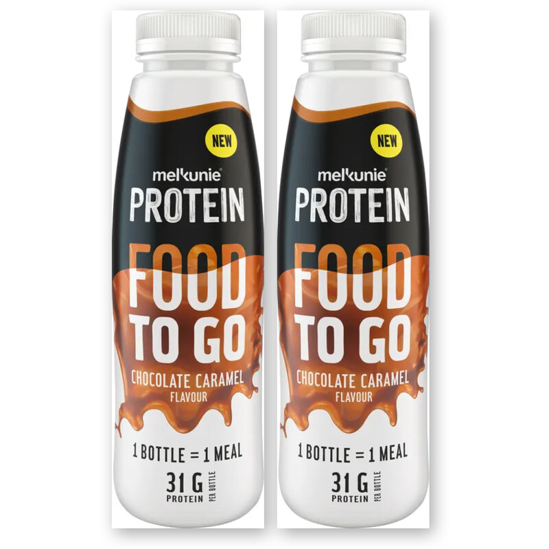 Melkunie Protein food to go choc caram 2-pack