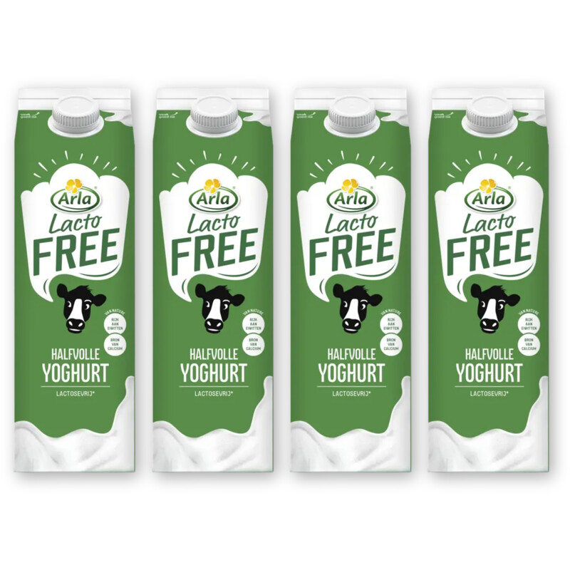 Arla Lactofree halfvolle yoghurt 4-pack