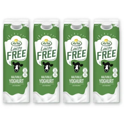 Arla Lactofree halfvolle yoghurt 4-pack
