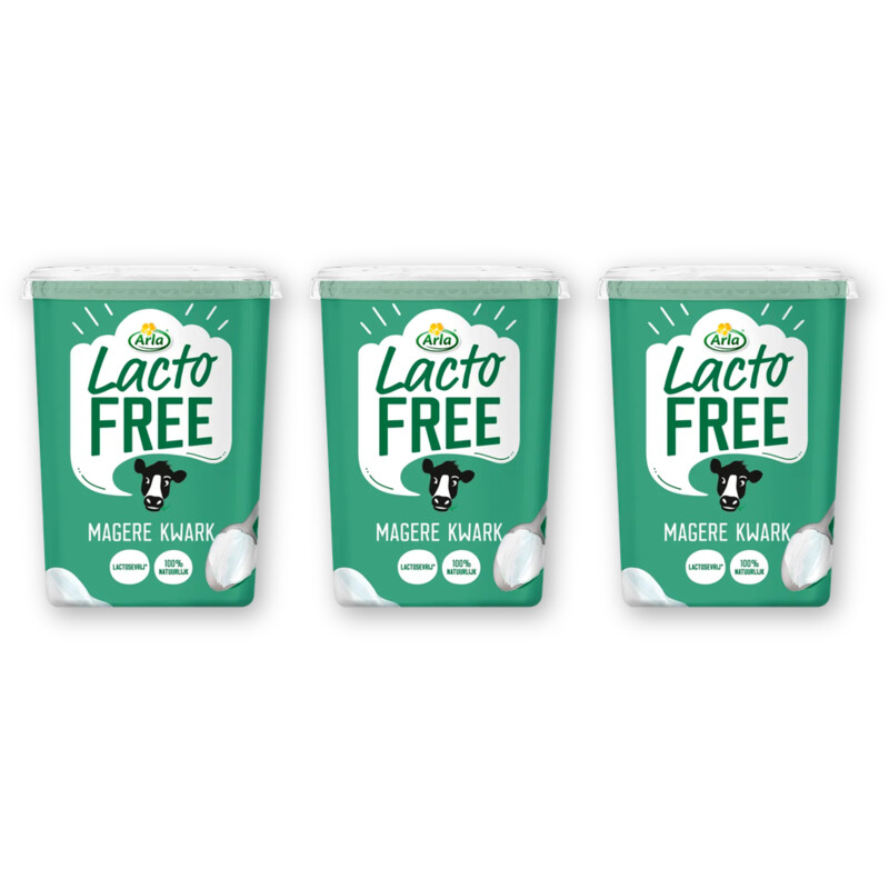 Arla Lactofree magere kwark 3-pack