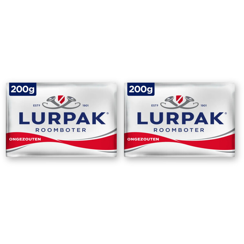 Lurpak Roomboter ongezouten 2-pack