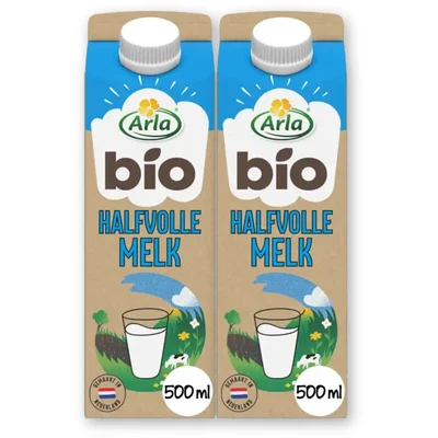 Arla Biologisch halfvolle melk 2-pack