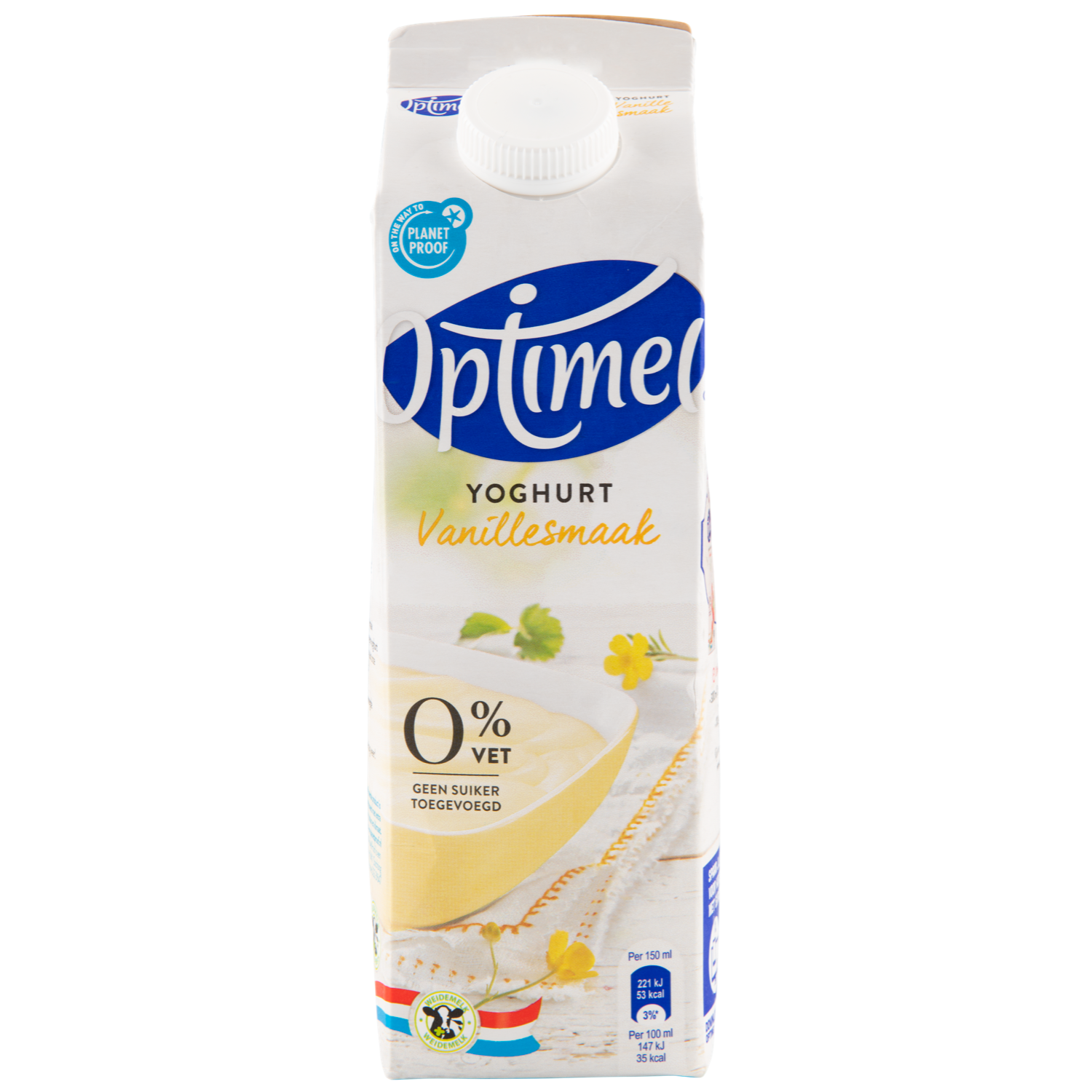 Optimel Yoghurt vanille smaak 0% vet