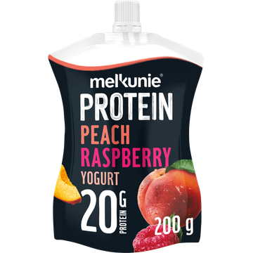 Melkunie Protein yoghurt perzik framboos