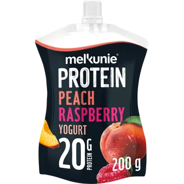 Melkunie Protein yoghurt perzik framboos
