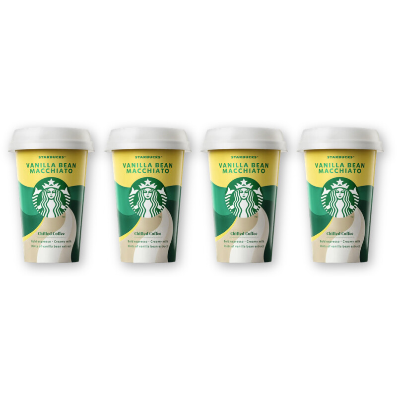 Starbucks Vanilla bean macchiato ijskoffie 4-pack