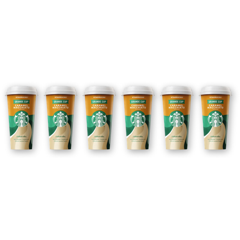 Starbucks Caramel macchiato grande cup 6-pack
