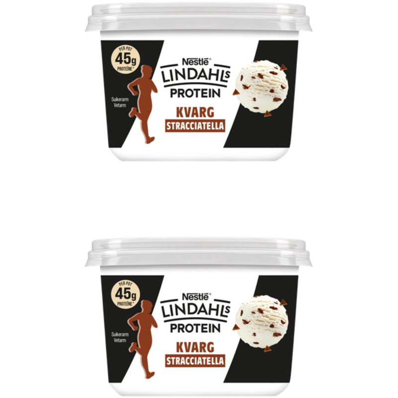 Lindahls Protein kvarg stracciatella 2-pack
