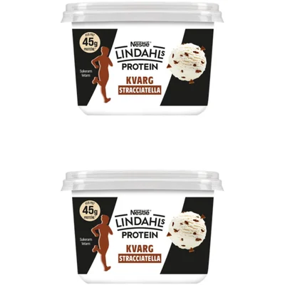 Lindahls Protein kvarg stracciatella 2-pack