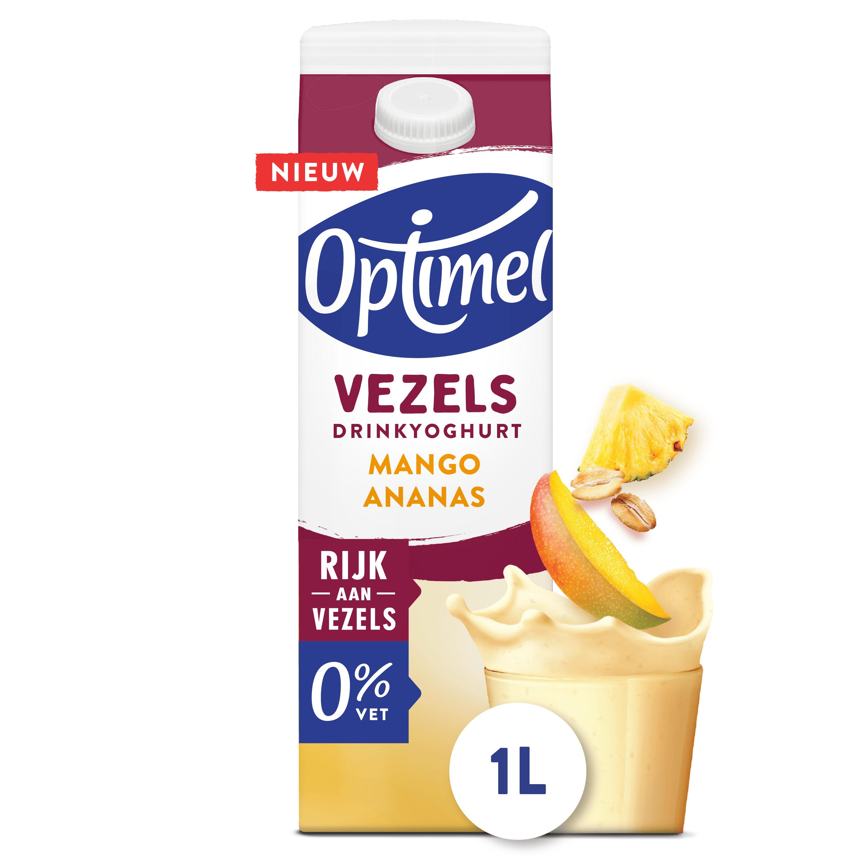 Optimel Drinkyoghurt vezels mango ananas