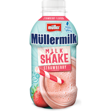 Müller Müllermilk milkshake aardbeismaak
