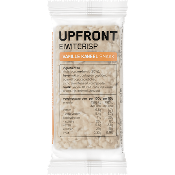 Upfront Eiwit crisp vanille kaneel smaak
