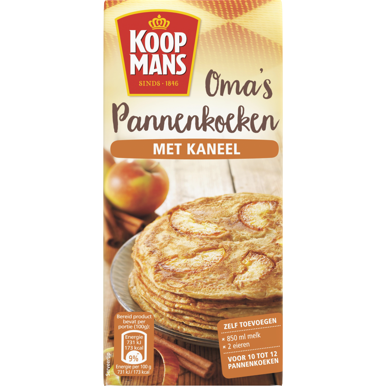 Koopmans Mix voor oma's pannenkoeken met kaneel