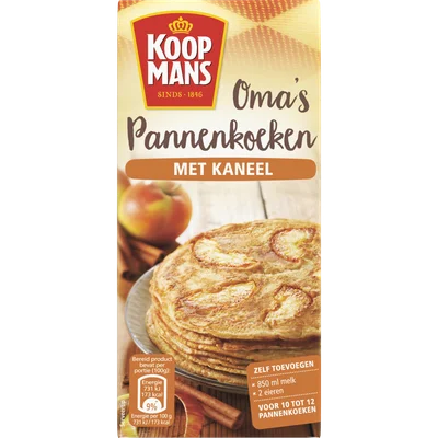 Koopmans Mix voor oma's pannenkoeken met kaneel