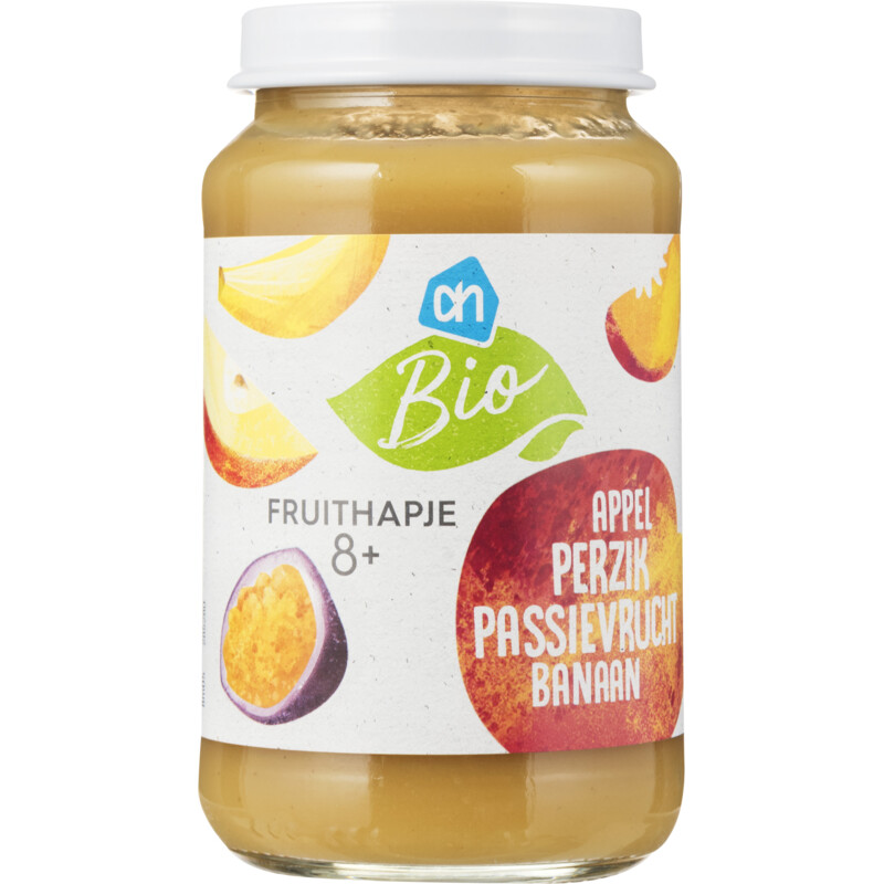 AH Biologisch Fruithapje appel perzik 8m+