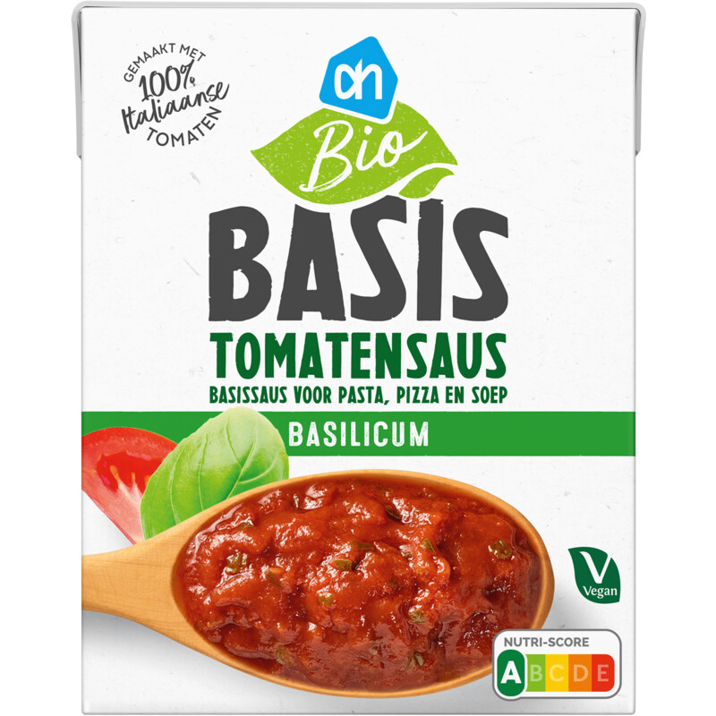 AH Biologisch Basis tomatensaus basilicum