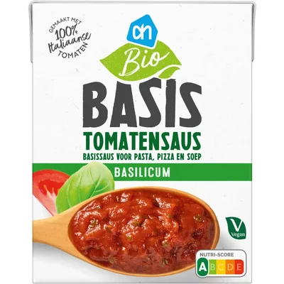 AH Biologisch Basis tomatensaus basilicum