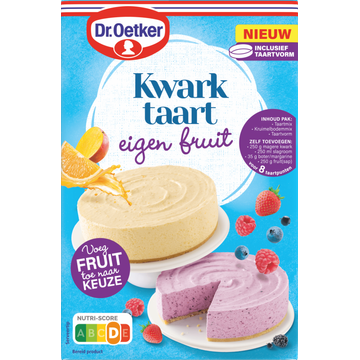 Dr. Oetker Kwarktaart eigen fruit bakmix