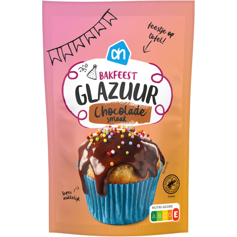 AH Bakfeest glazuur chocolade smaak