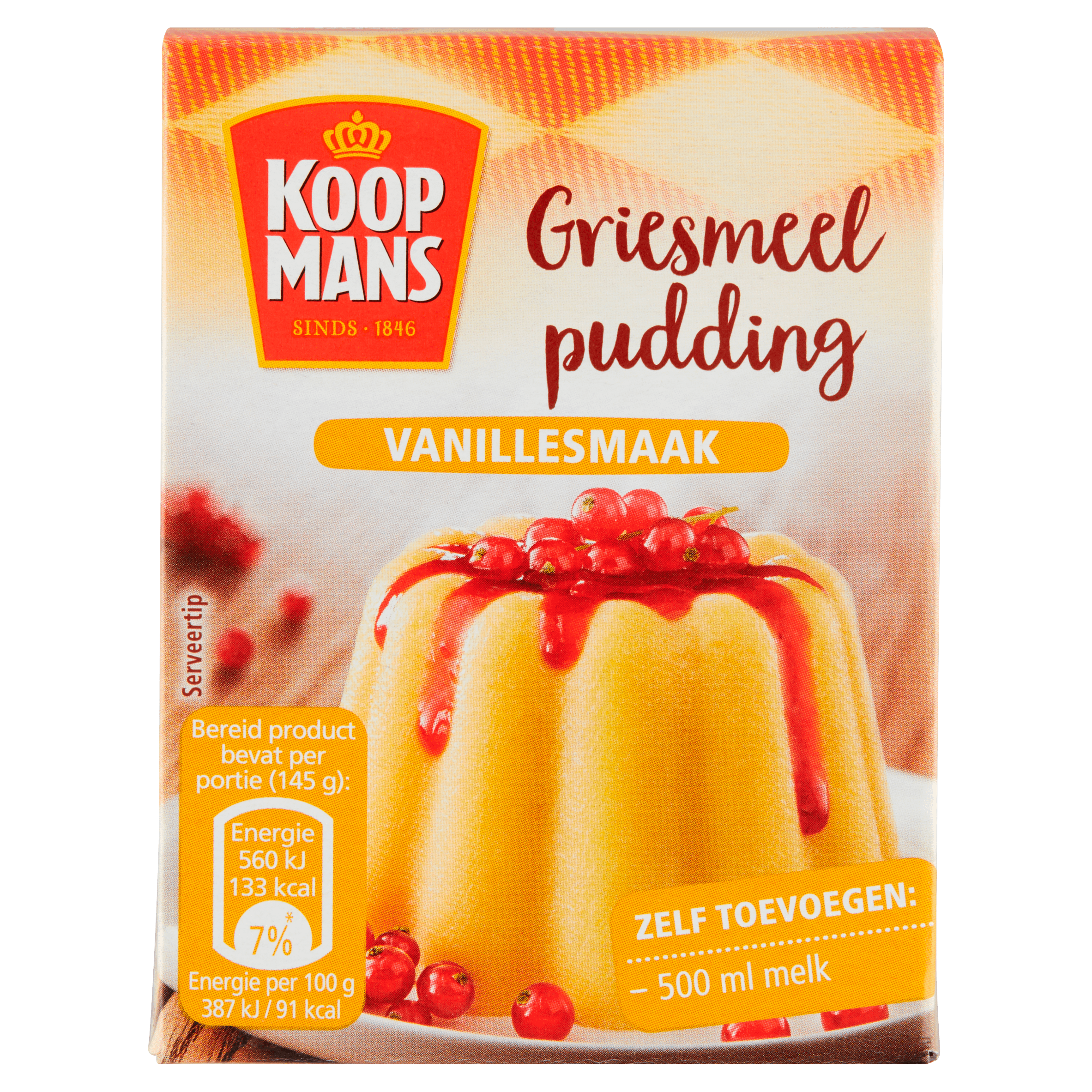 Koopmans Griesmeelpudding vanillesmaak