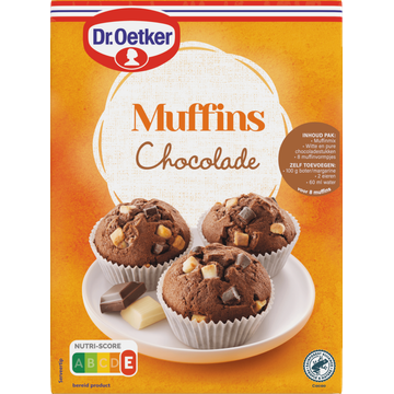 Dr. Oetker Mix voor muffins chocolade
