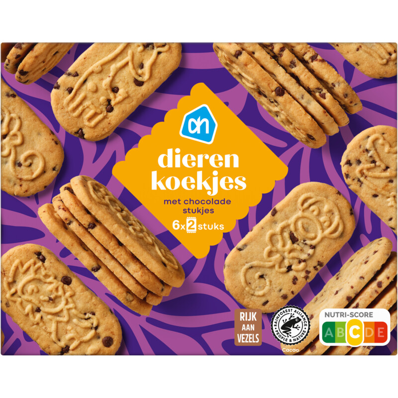 AH Dierenkoekjes met chocolade stukjes