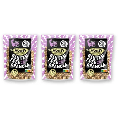 Holie's Glutenfree granola proteine nuts 3-pack