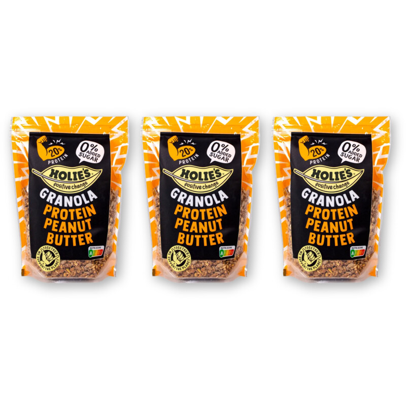 Holie's Granola protein peanut butter 3-pack
