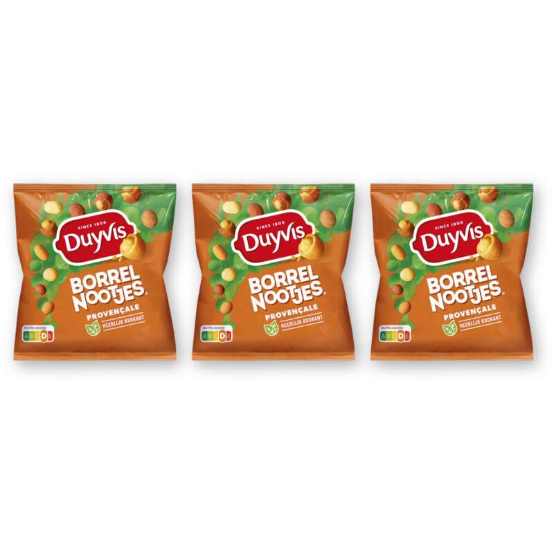 Duyvis Borrelnootjes provencale 3-pack
