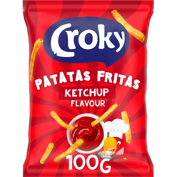 Croky Patatas fritas ketchup